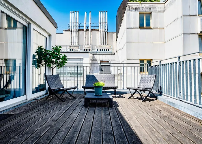 דירה Panorama Rooftop Terrace I 3 Min To Mariahilferstrasse *